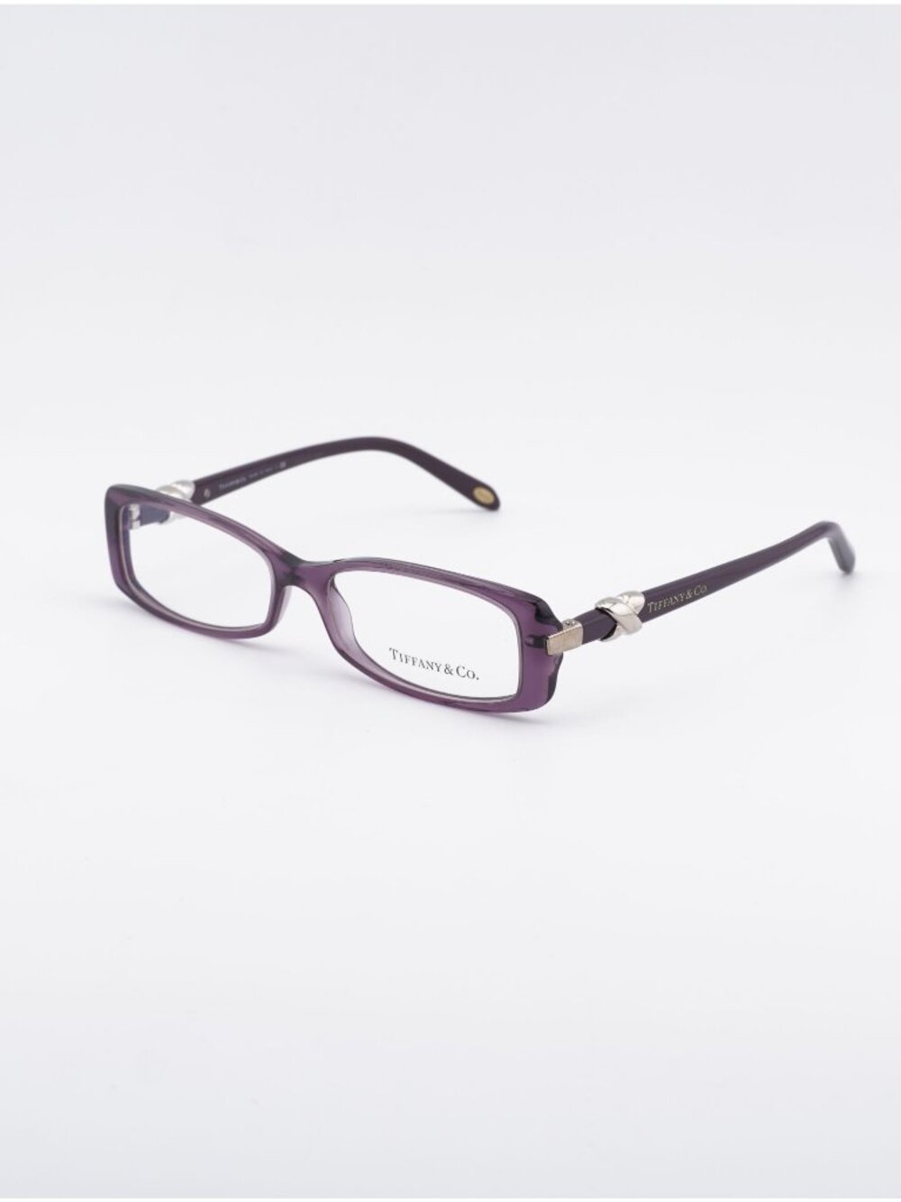 Tiffany & Co TF2016 8061 Eyeglasses Transparent Violet 53mm Rectangle Frame